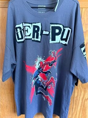 Marvel Boxlunch Spider-Man Graphic Tee - Charcoal with Red & Blue Men’s XXL